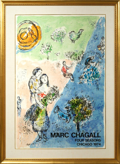 マルク　シャガール(Marc　Chagall)「四季」リトポスター