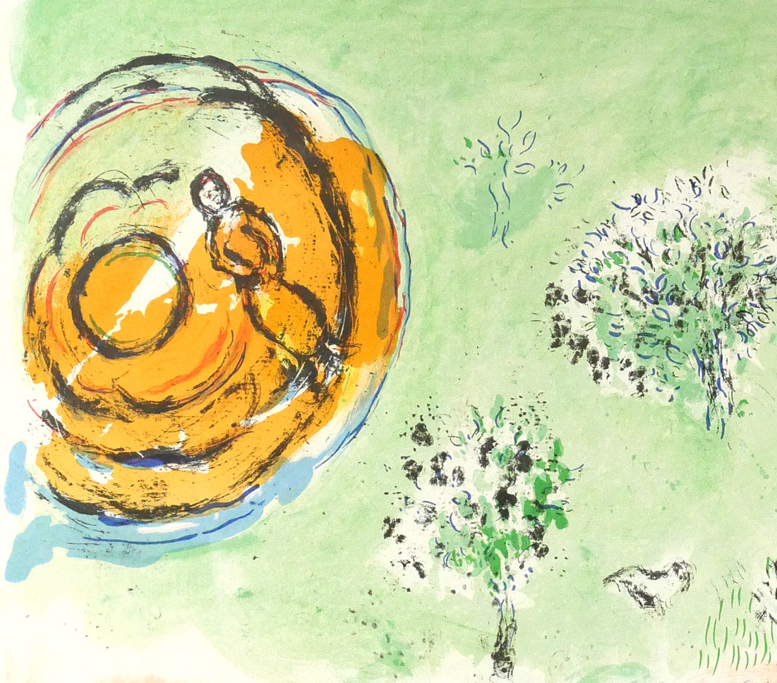 マルク　シャガール(Marc　Chagall)「四季」リトポスター　拡大画像1