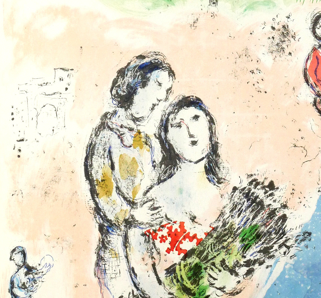 マルク　シャガール(Marc　Chagall)「四季」リトポスター　拡大画像3