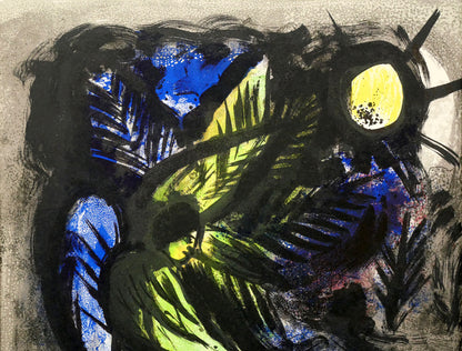 マルク・シャガール(Marc　Chagall)「天使（「シャガール・リトグラフI」より）」リトグラフ　拡大画像1