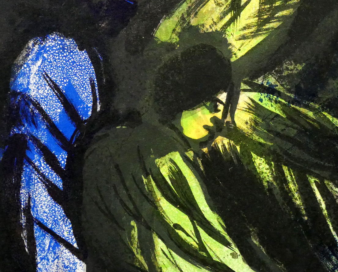 マルク・シャガール(Marc　Chagall)「天使（「シャガール・リトグラフI」より）」リトグラフ　拡大画像3