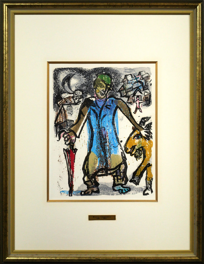 マルク　シャガール(Marc　Chagall)「『ポエム』より Pl.17」木版画