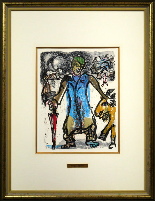 マルク　シャガール(Marc　Chagall)「『ポエム』より Pl.17」木版画