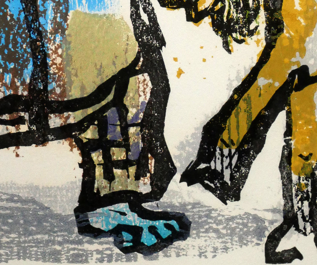 マルク　シャガール(Marc　Chagall)「『ポエム』より Pl.17」木版画　拡大画像6