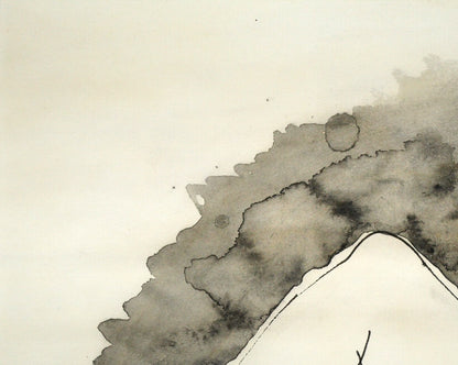 近岡善次郎「裸婦像」水彩画・ペン　拡大画像1