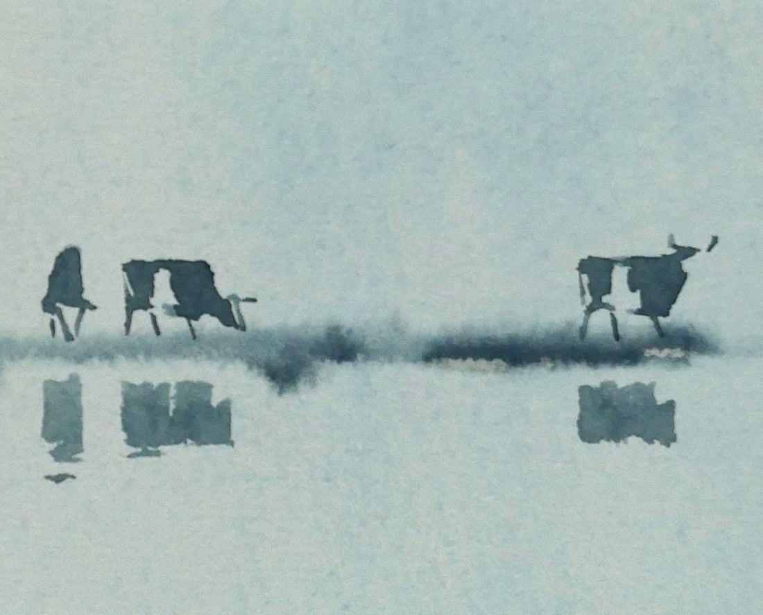 張光壁「中国桂林風景」水彩画・10号　拡大画像4
