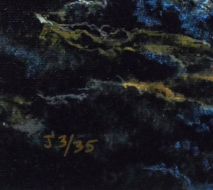 デイル　ターブッシュ（Dale　TERBUSH）「月の目覚め」ジクレ版画　限定番号（ed,J3/35）