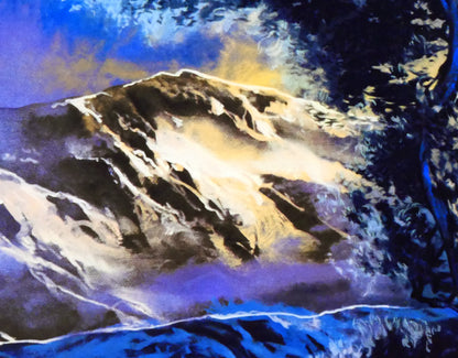 デイル　ターブッシュ（Dale　TERBUSH）「月は愛の光」シルクスクリーン版画　拡大画像5