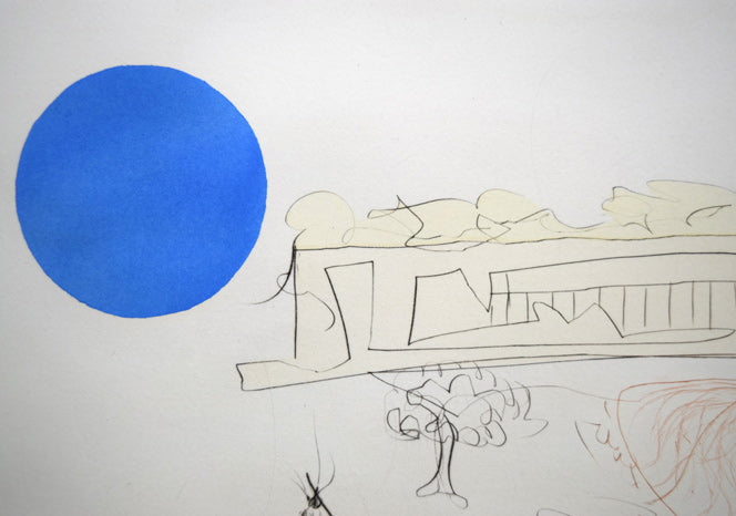 サルバドール　ダリ（Salvador　Dali）「シカゴⅡ」銅版画　拡大画像1