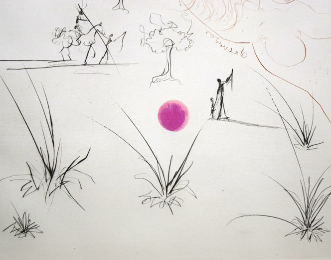 サルバドール　ダリ（Salvador　Dali）「シカゴⅡ」銅版画　拡大画像3