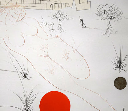 サルバドール　ダリ（Salvador　Dali）「シカゴⅡ」銅版画　拡大画像4