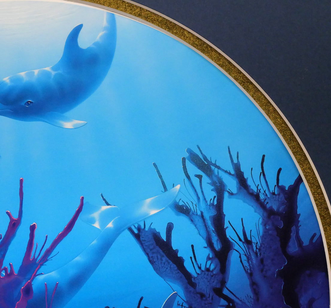 デビット　ミラー（David　Miller）「ヘブンリーウォーター」ミクスドメディア版画　拡大画像2