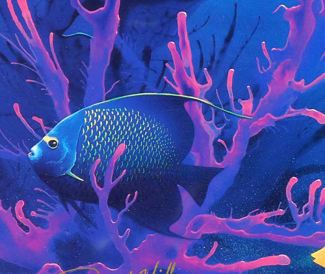 デビット　ミラー（David　Miller）「ヘブンリーウォーター」ミクスドメディア版画　拡大画像7