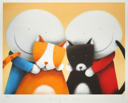 ダグ　ハイド（Doug　Hyde）「Family　of　Four」ジクレー版画　作品全体画像