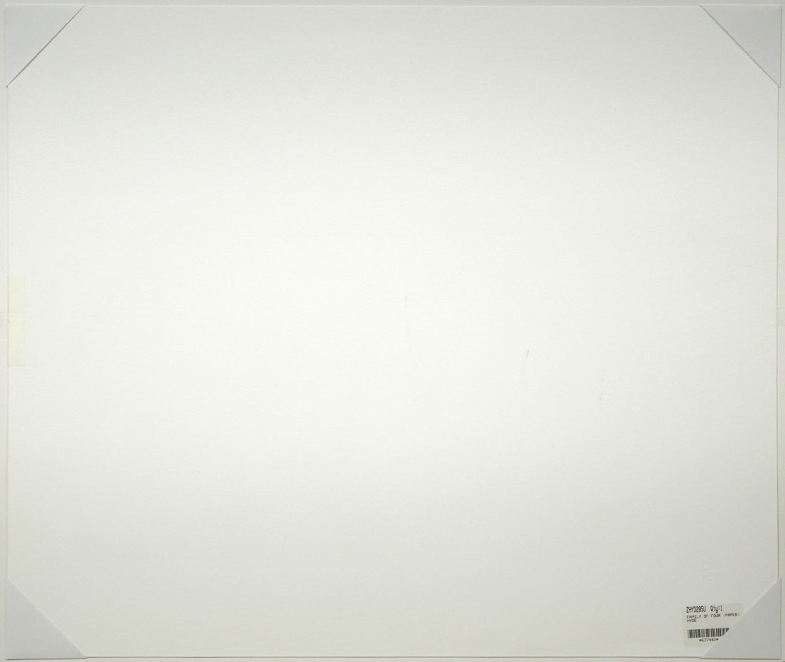 ダグ　ハイド（Doug　Hyde）「Family　of　Four」ジクレー版画　作品シート裏側画像
