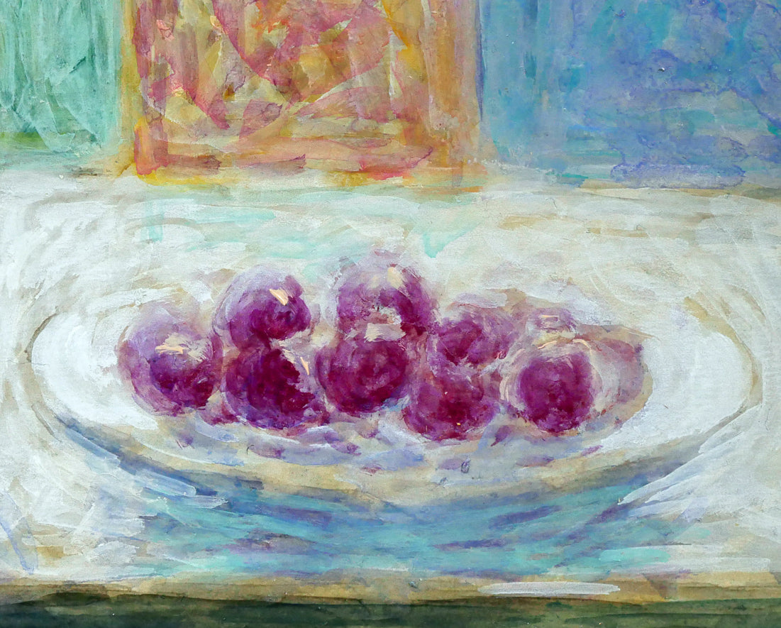 蛯子善悦「卓上の静物」油絵・M8号　拡大画像4
