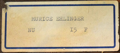 モーリス　エランジェ（MURICE　EHLINGER）「裸婦」油絵・仏F15号　額裏シール拡大画像1