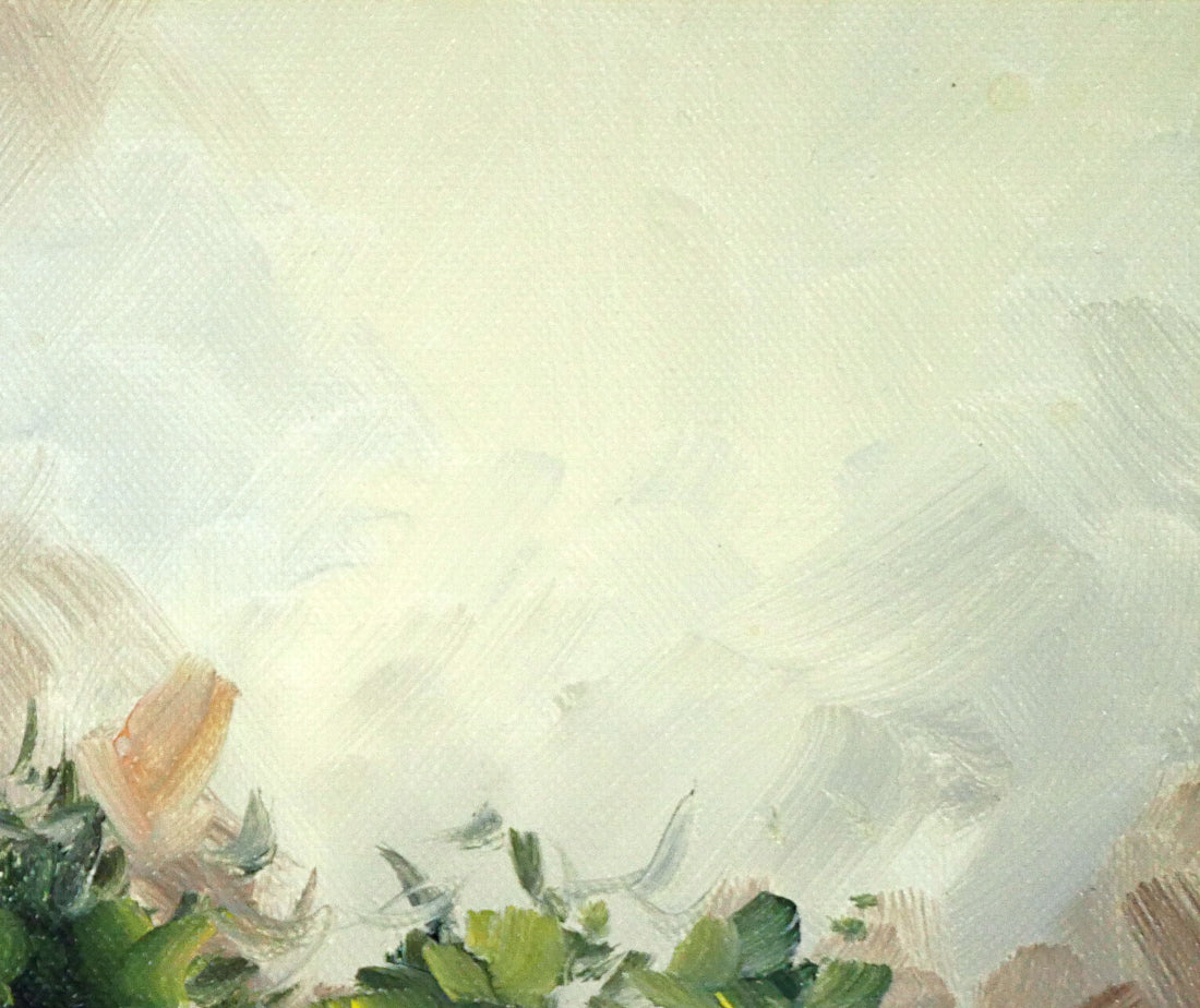 FERRER「薔薇」油絵・F3号　拡大画像2