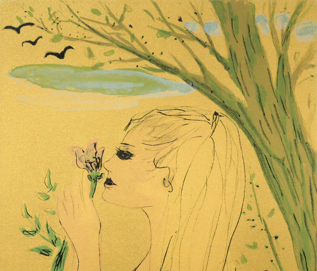 フジ子ヘミング「春」リトグラフ　拡大画像1