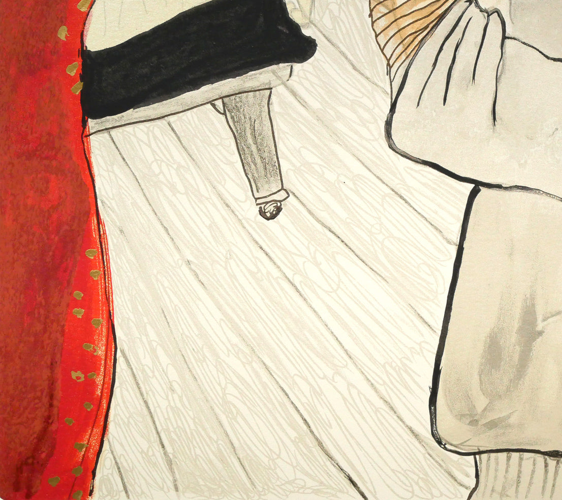 フジ子ヘミング「お祈り」シルクスクリーン版画　拡大画像4