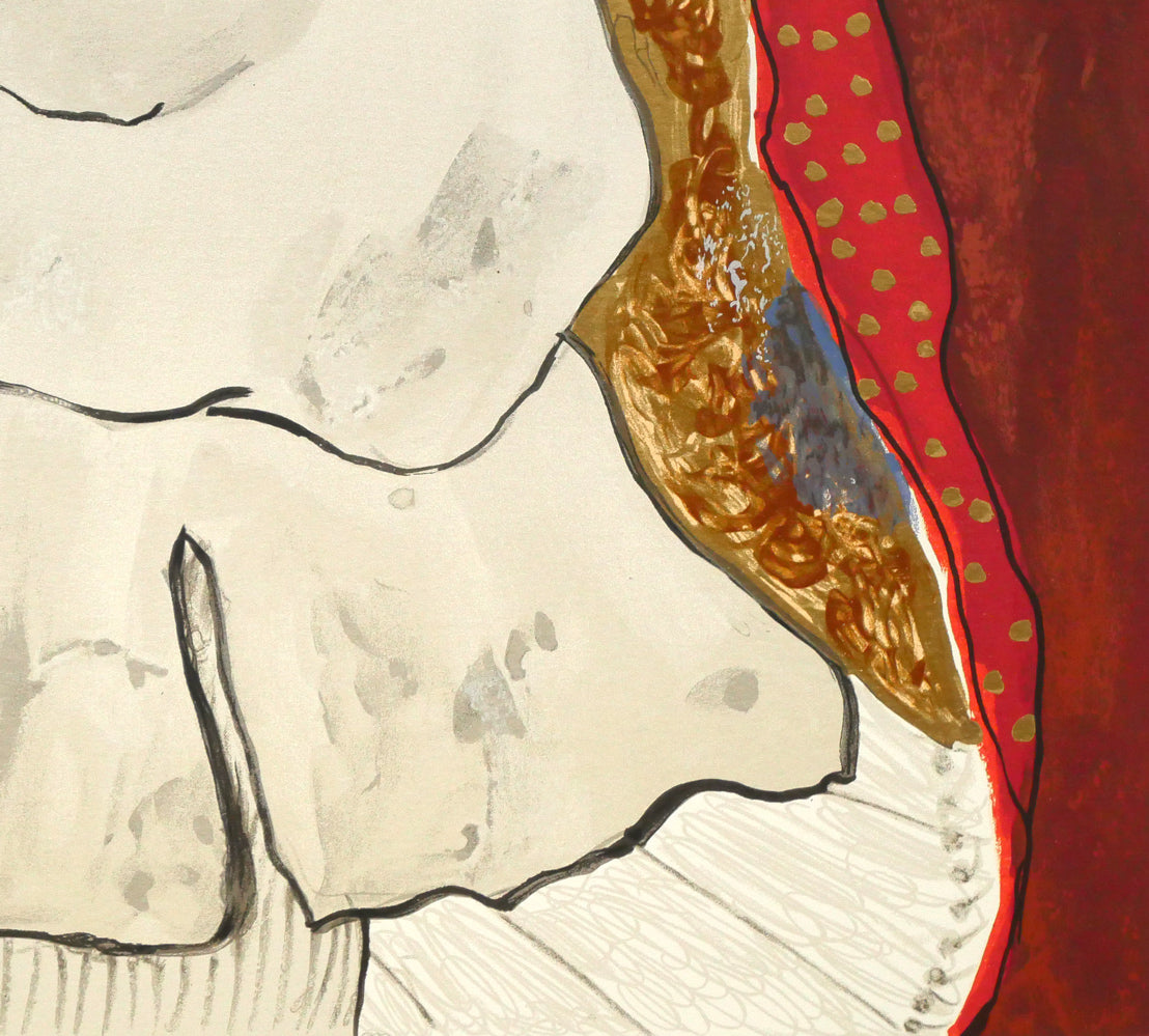 フジ子ヘミング「お祈り」シルクスクリーン版画　拡大画像5