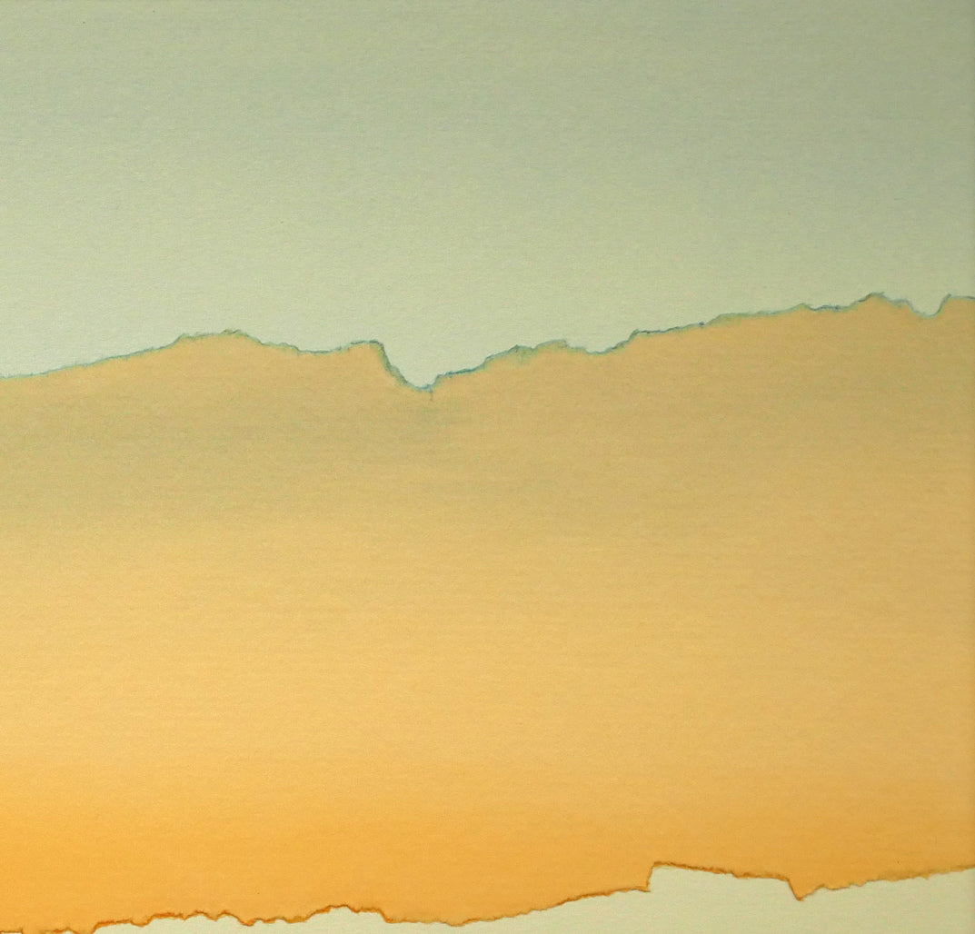 藤倉英幸「夕ひととき」ちぎり絵（はり絵）原画　拡大画像2