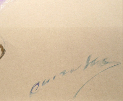 藤野千鶴子「抽象画2」パステル画・10号　サイン拡大画像
