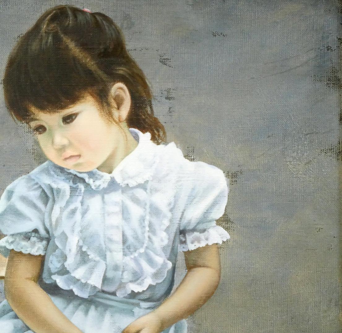 藤岡心象「陽だまり」油絵・F10号　拡大画像2