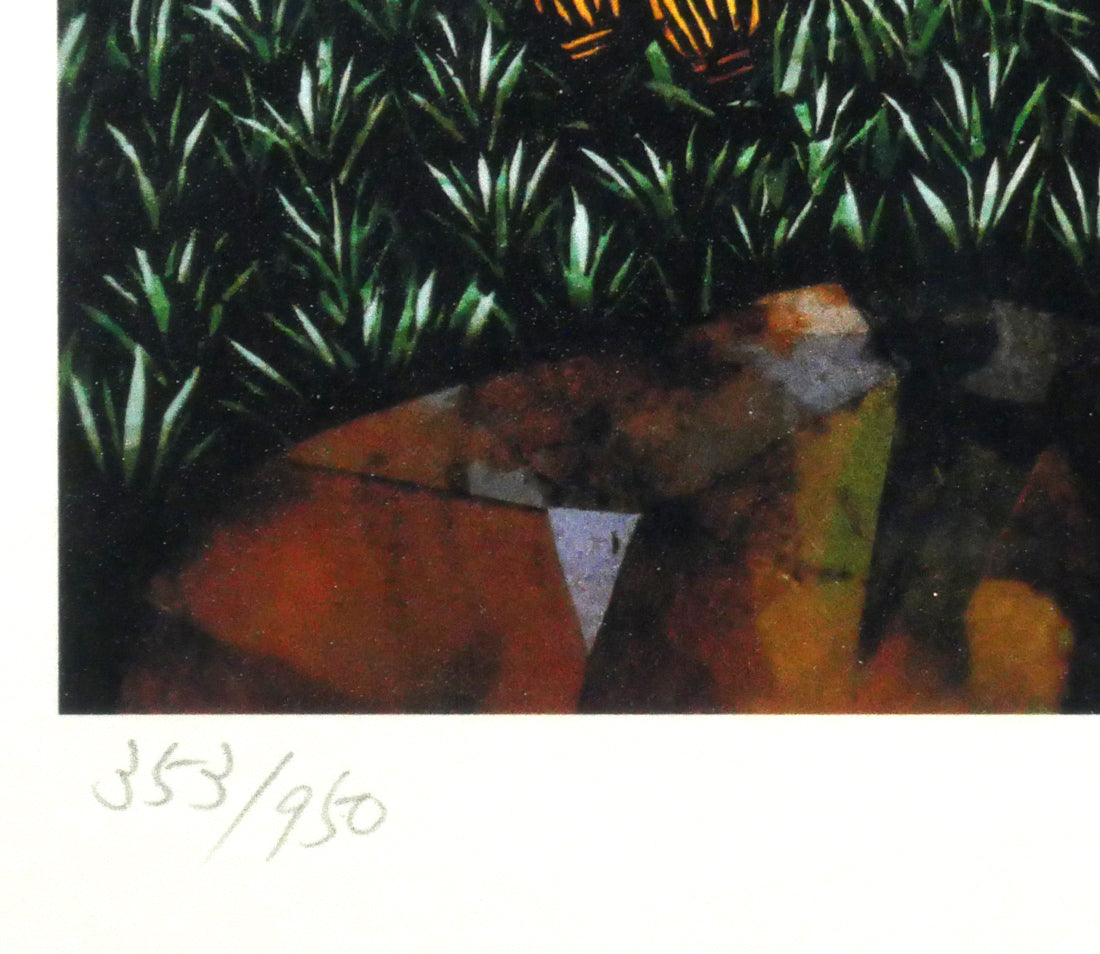 藤城清治「冬景色（日本の愛唱歌・11月）」レフグラフ版画 絵画買取