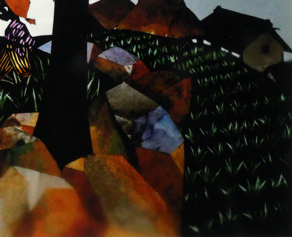 藤城清治「冬景色（日本の愛唱歌・11月）」レフグラフ版画 絵画買取
