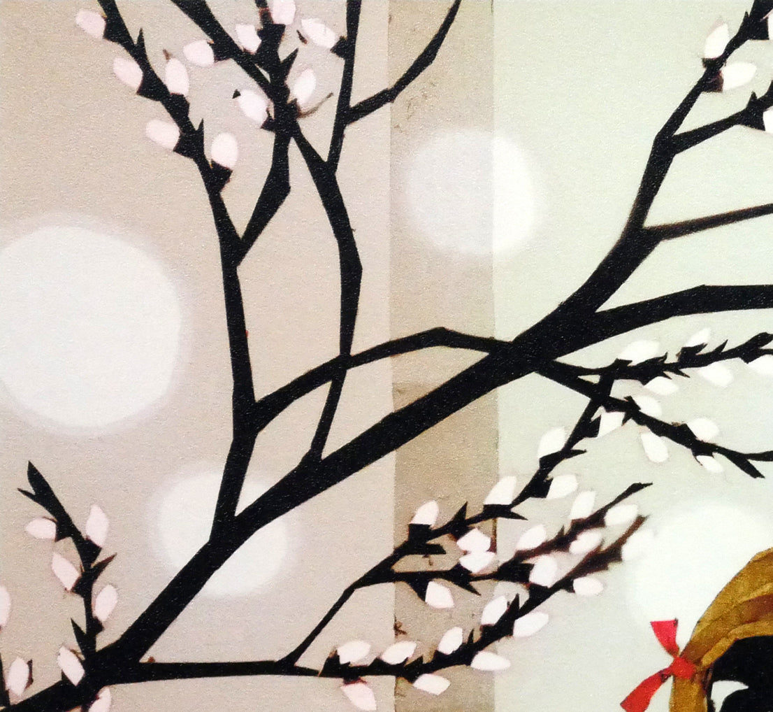 藤城清治「春よ来い（日本の愛唱歌・2月）」レフグラフ版画　拡大画像1