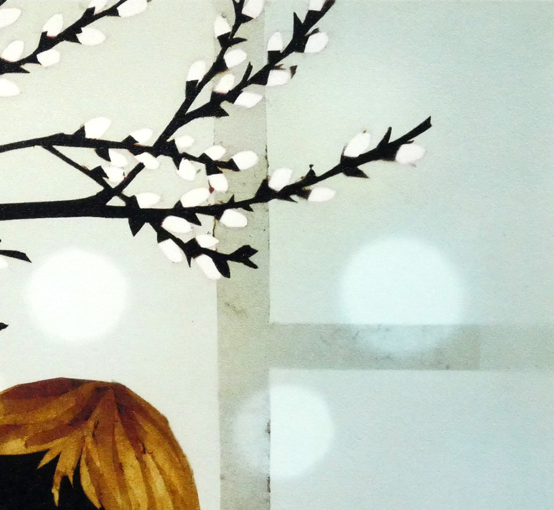 藤城清治「春よ来い（日本の愛唱歌・2月）」レフグラフ版画　拡大画像2