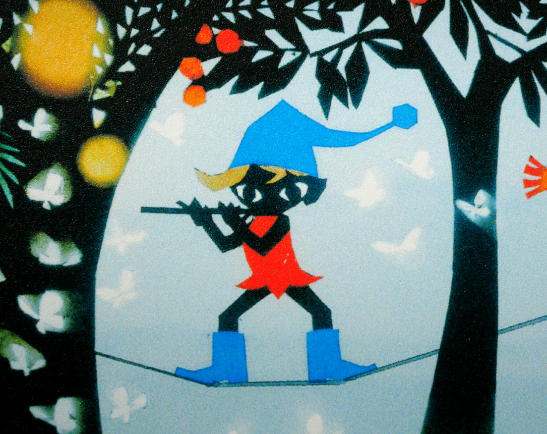藤城清治「生きるよろこび」レフグラフ版画　拡大画像3