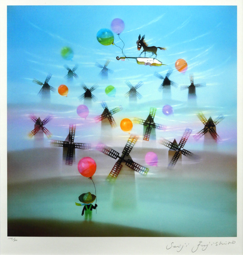 藤城清治「風のメルヘン」レフグラフ版画 絵画買取・販売の小竹美術
