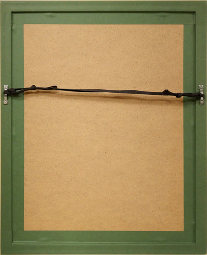 藤城清治「荒城の月（日本の愛唱歌・4月）」レフグラフ版画　額縁裏側画像
