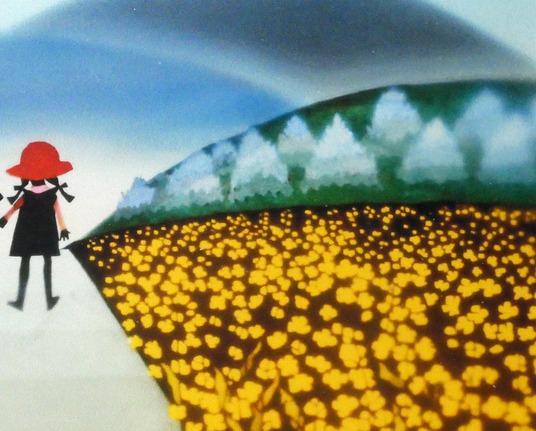 藤城清治「朧月夜（日本の愛唱歌・3月）」レフグラフ版画 絵画買取
