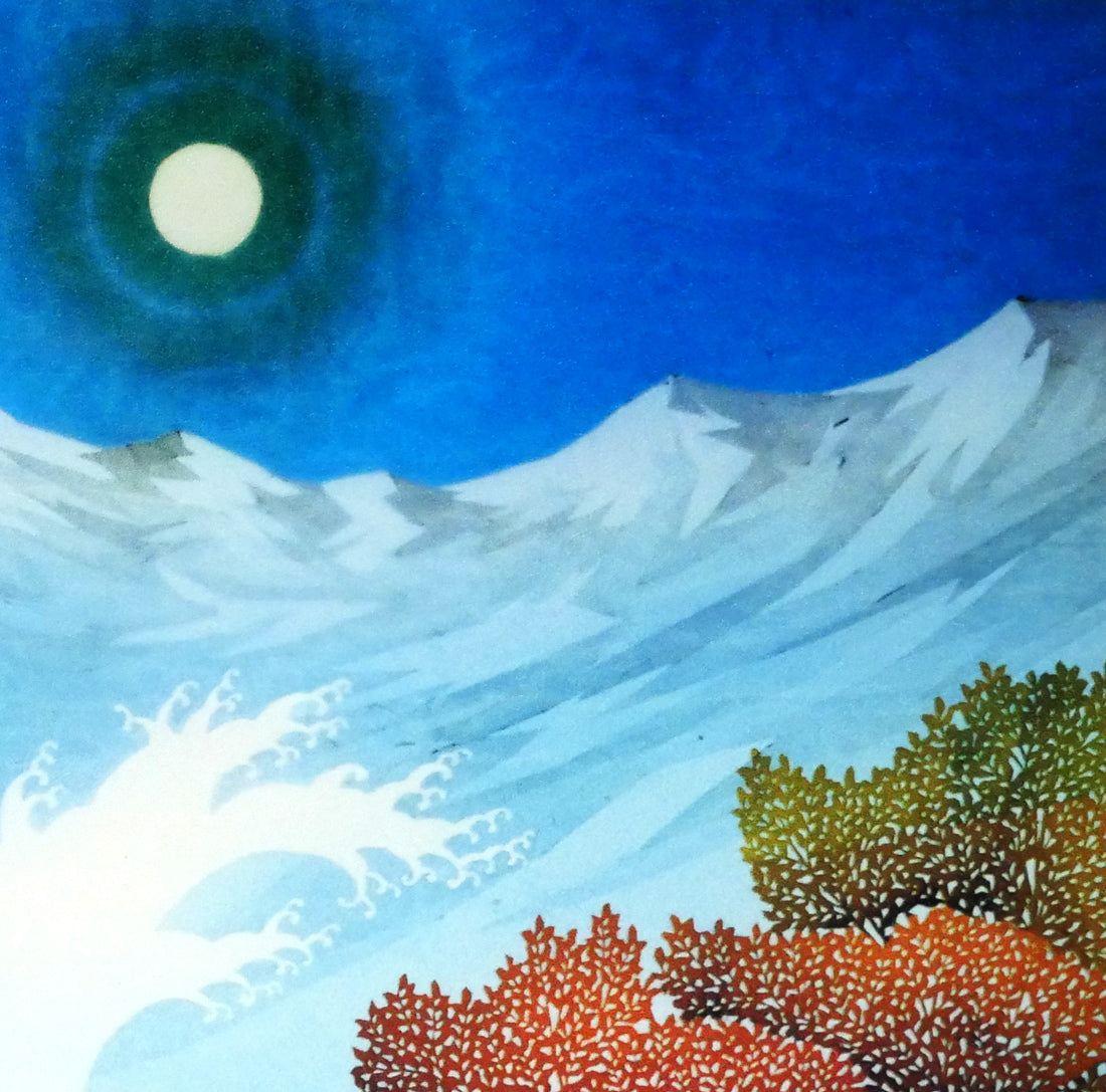 藤城清治「四季の歌（日本の愛唱歌・7月）」レフグラフ版画　拡大画像2