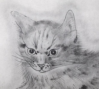 藤田嗣治「アビハイル：（猫の本）より」コロタイプ　拡大画像3
