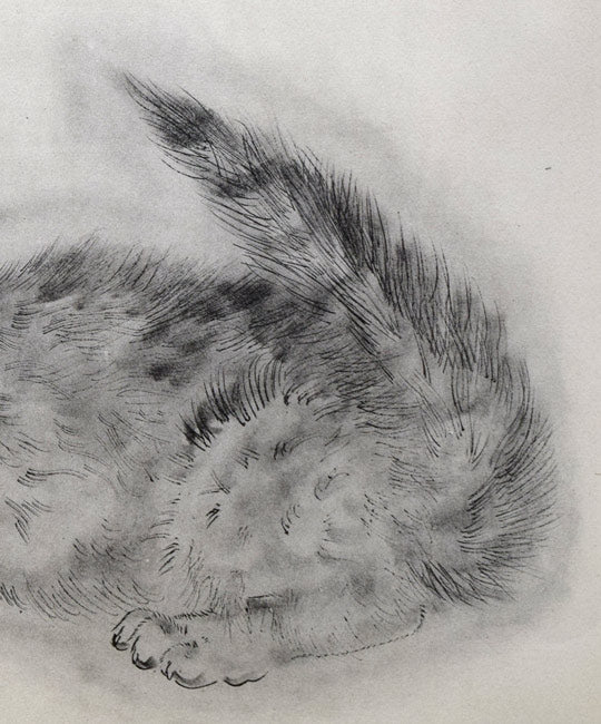 藤田嗣治「アビハイル：（猫の本）より」コロタイプ　拡大画像2