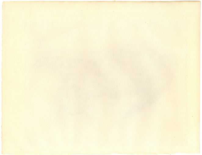 藤田嗣治「アビハイル：（猫の本）より」コロタイプ　作品シート全体画像（裏）