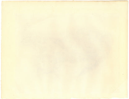藤田嗣治「アビハイル：（猫の本）より」コロタイプ　作品シート全体画像（裏）