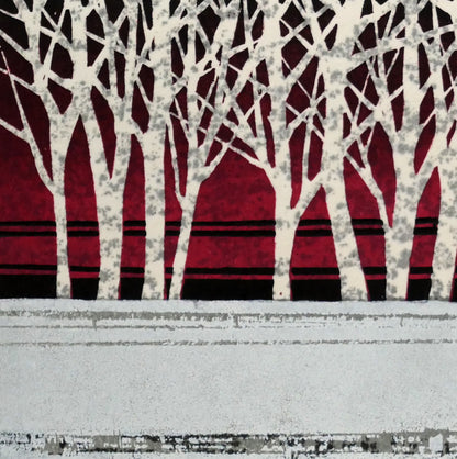 藤田不美夫「曙K」木版画　拡大画像3