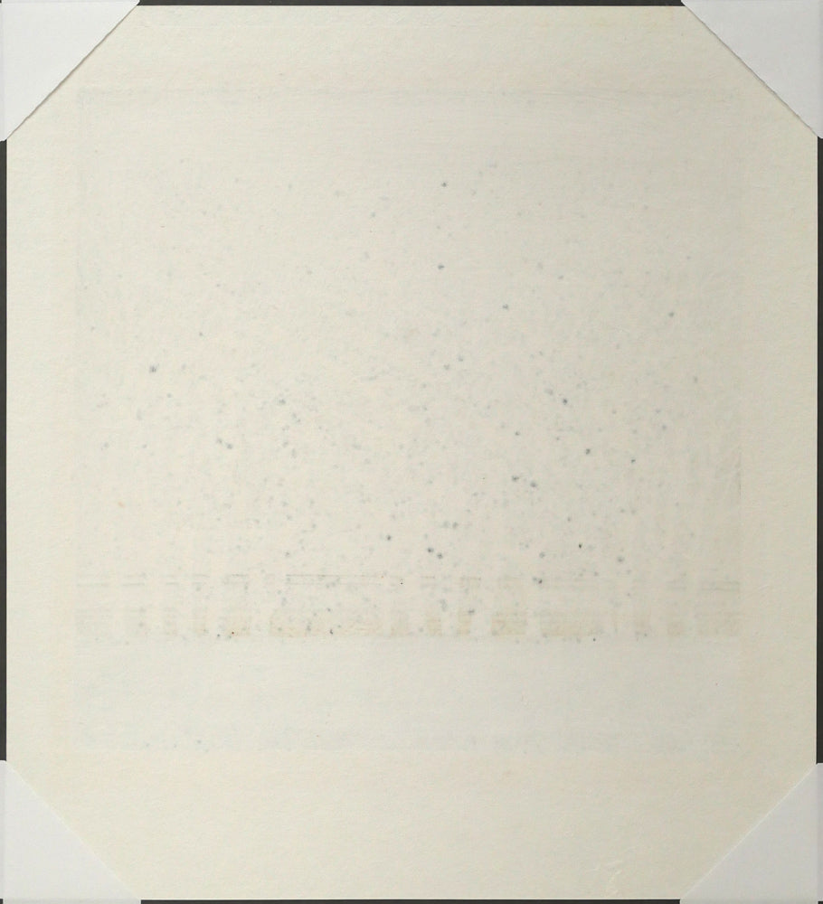 藤田不美夫「曙K」木版画　作品シート裏側画像