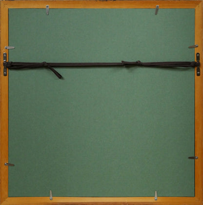 藤田不美夫「曙K」木版画　額縁裏側画像