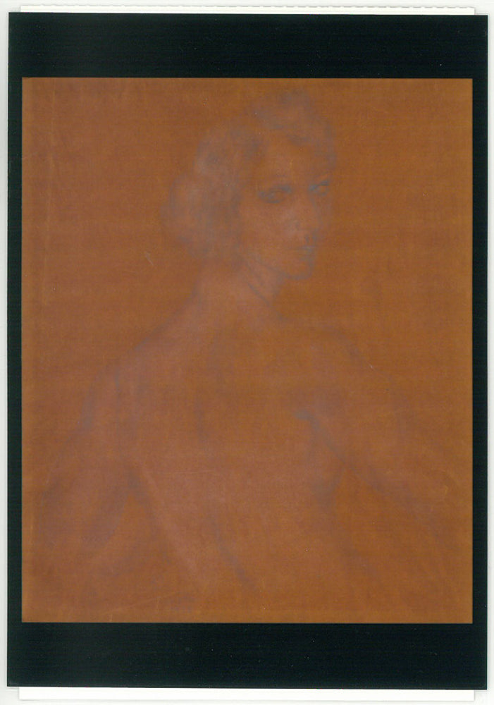 藤田嗣治「裸婦」鉛筆・コンテ・紙・8号大　東美鑑定評価機構鑑定委員会　鑑定証書（裏）