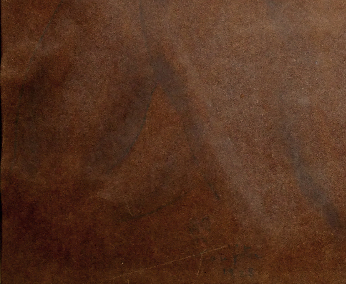 藤田嗣治「裸婦」鉛筆・コンテ・紙・8号大　拡大画像7