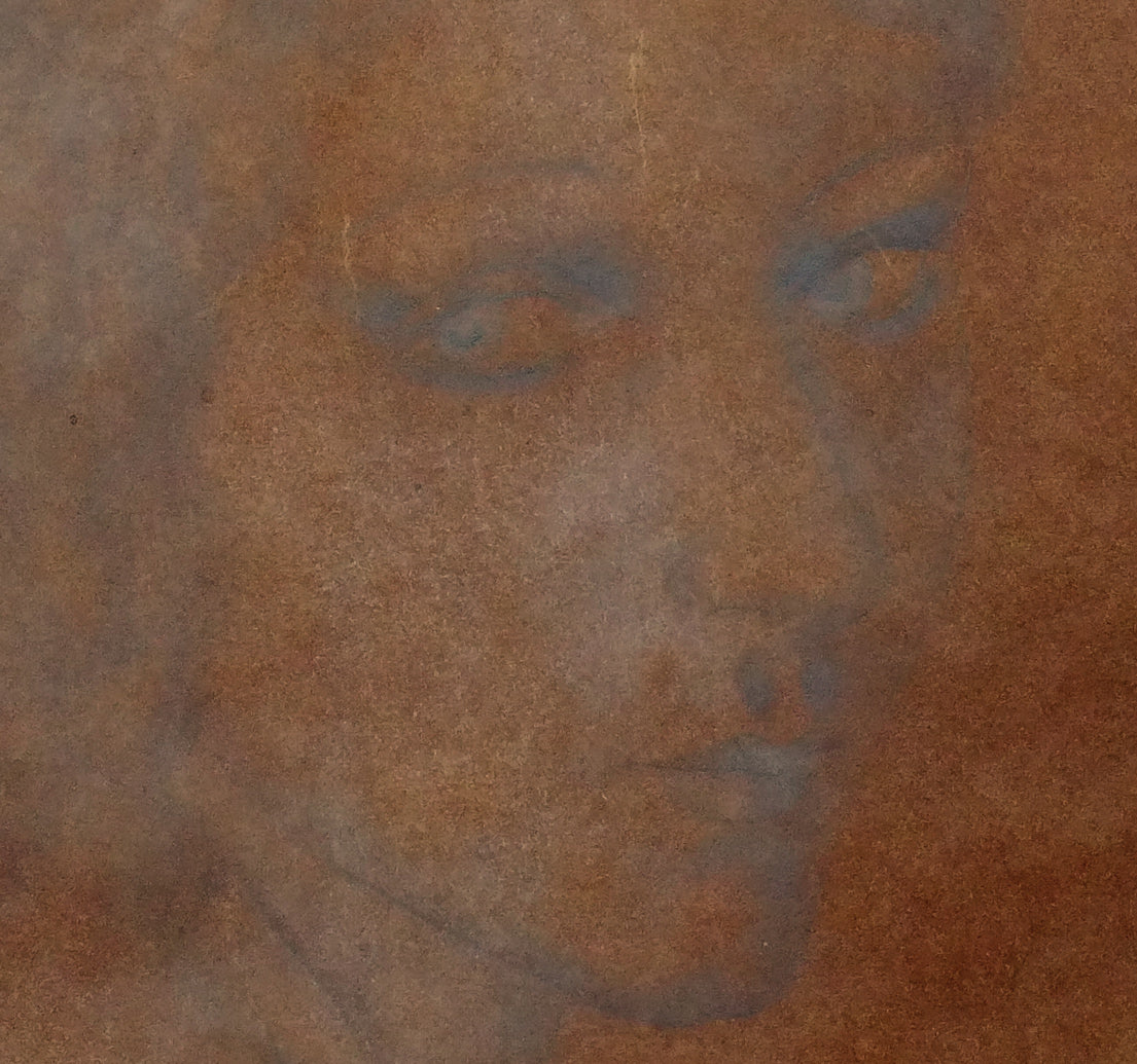 藤田嗣治「裸婦」鉛筆・コンテ・紙・8号大　拡大画像3