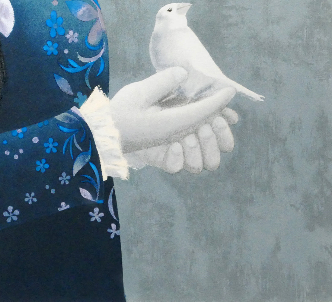深沢邦朗「希望」リトグラフ　拡大画像5