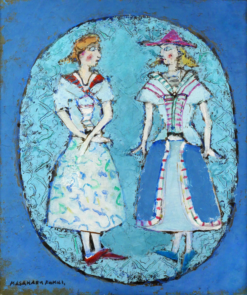 福井正治「マリオネット」油絵・F8号　作品全体画像