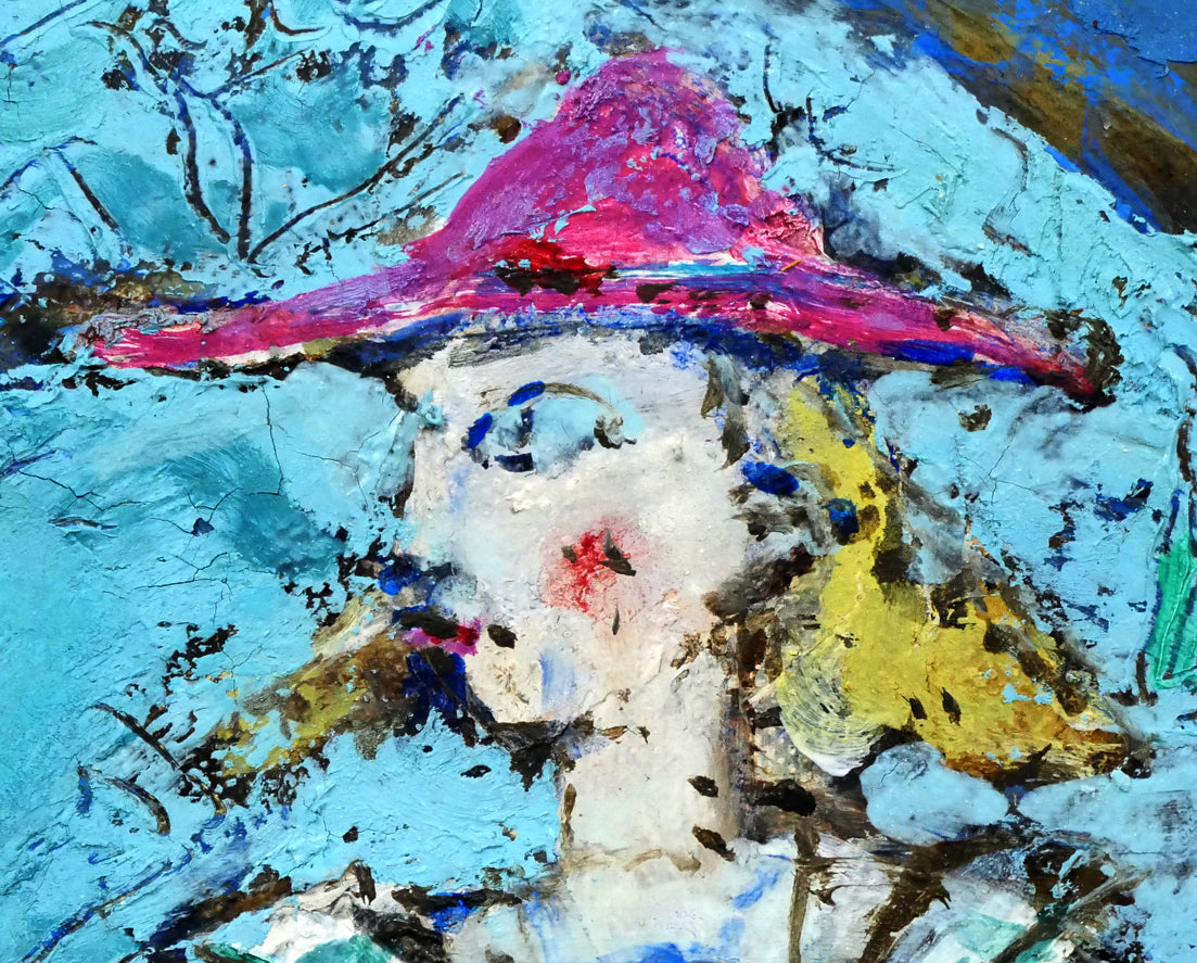 福井正治「マリオネット」油絵・F8号　拡大画像4